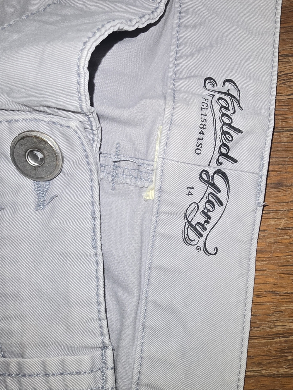 Women's Faded Glory Straight Leg Pants in Light Gray - Picture 4 of 4